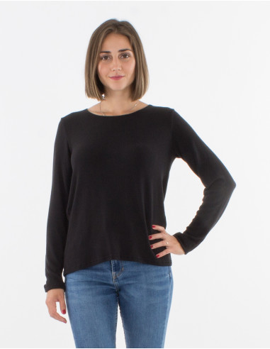 Knitted Sweater 74% Viscose 21% Polyester 5% Elasthanne