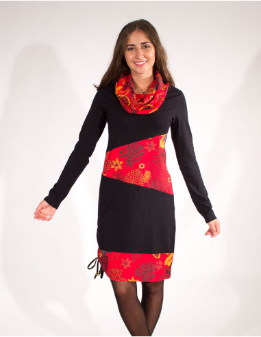 Knit Dress 97% Cotton 3% Elastane Pat
