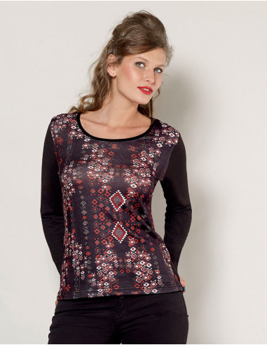 Knitted 97% Polyester 3% spandex tee shirt