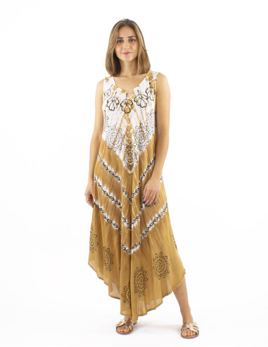 Viscose crepe Tie and Dye dress