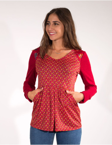 96% Polyester 4% Elasthane Knitted Blouse