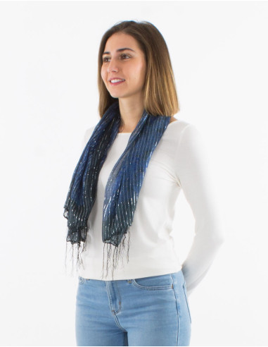 Cotton fringed scarf x10pcs