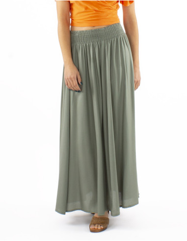Viscose long straight skirt